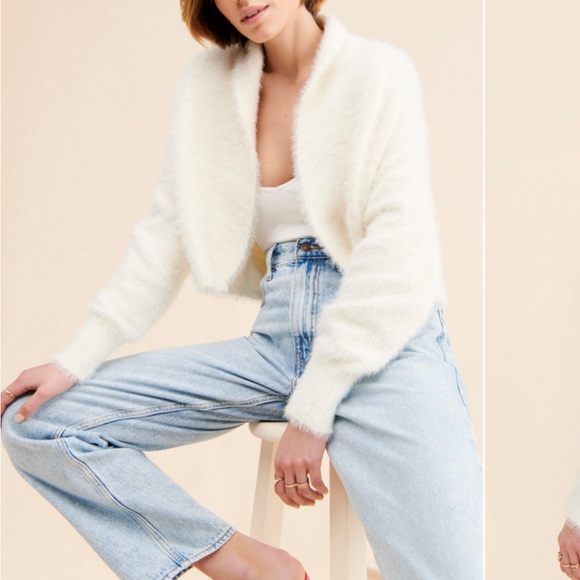 Anthropologie Sweaters - Fuzzy Eyelash Cardigan